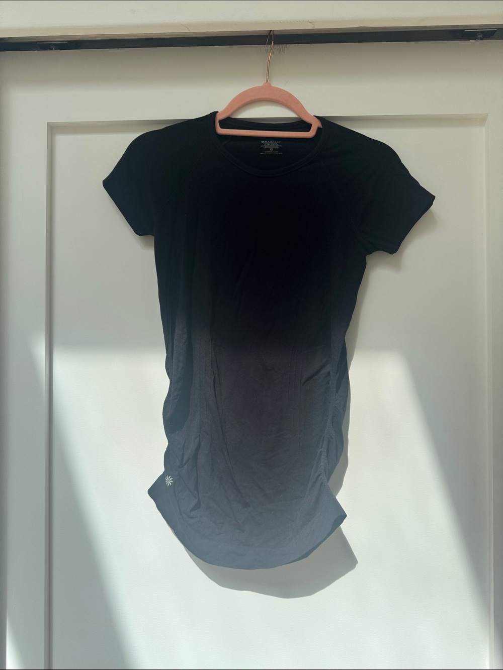 Athleta Black Short-Sleeve Performance Tee
